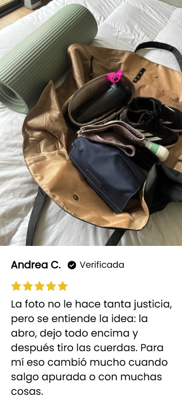 Reseña real de Andrea C., clienta verificada